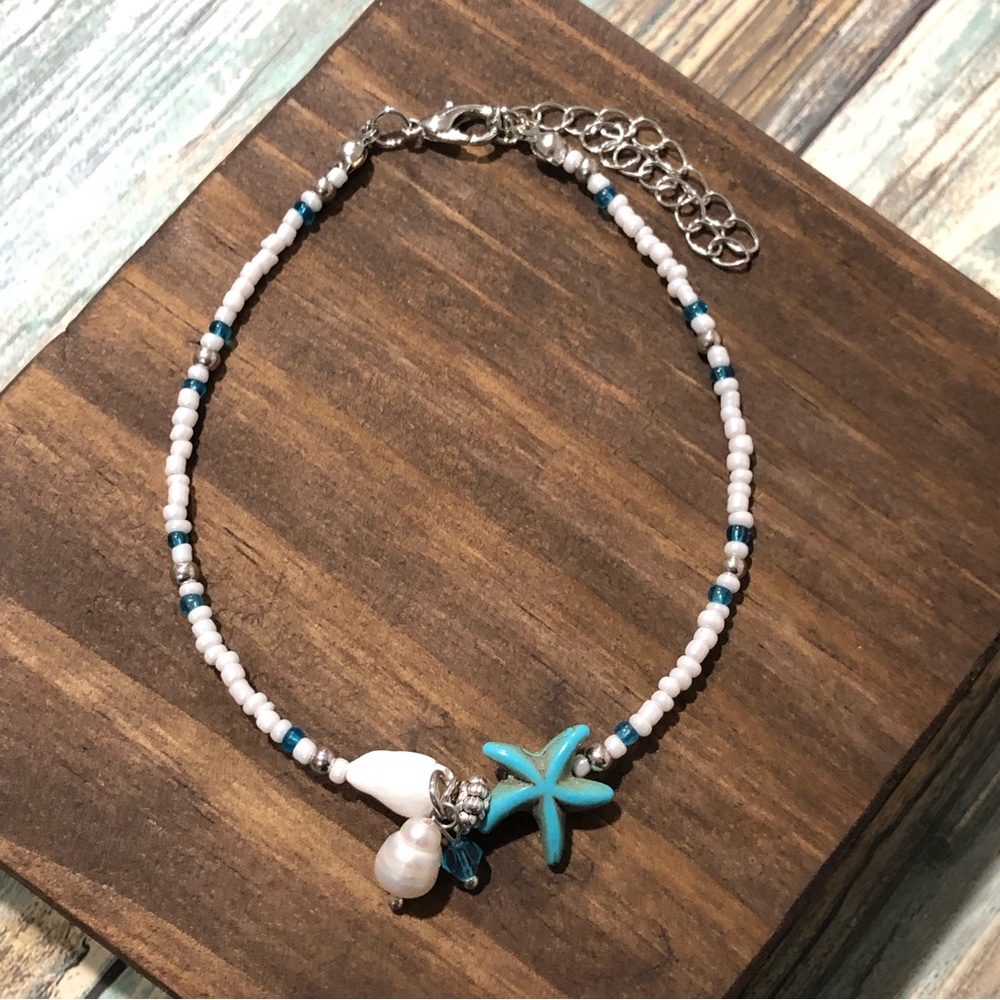 Starfish Beaded Anklet